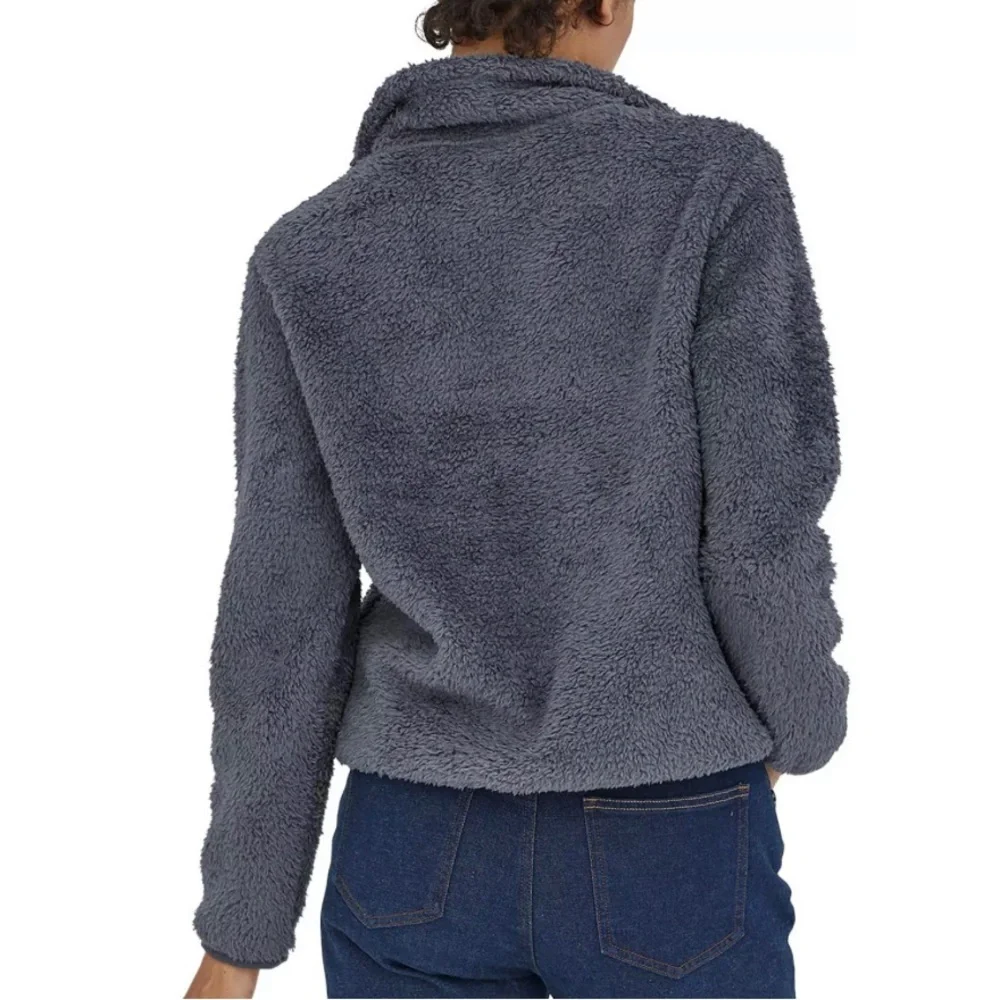 PATAGONIA Women's Los Gatos 1/4 Zip Smolder Blue Gray Small Fleece Coat Pullover - Picture 2 of 8